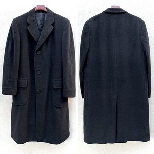 VTG🇺🇸 Hirsch Clothing Co. makers of fine clothing 100% Pure Cashmere Coat Sz L